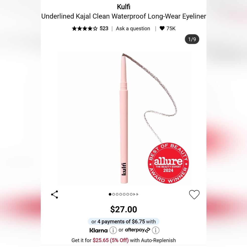 2/$15✨️Kulfi Eyeliner✨️